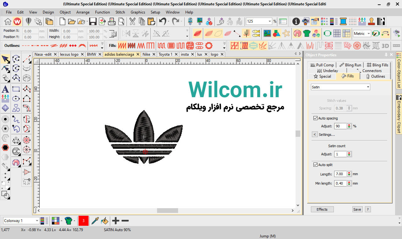 طراحی لوگو های معروف با نرم افزار Wilcom آموزش طراحی لوگو های معروف با نرم افزار Wilcom