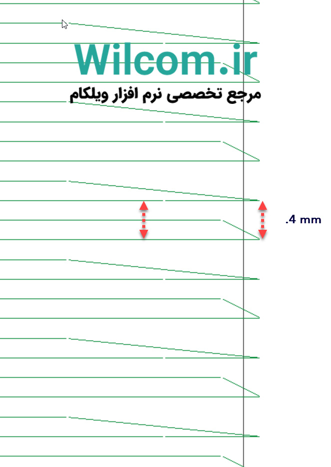 آموزش تنظیم فاصله خودکار در دوخت ستین