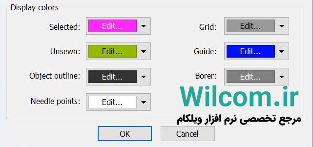 تغییر رنگ پس زمینه و خطوط راهنما در نرم افزار گلدوزی Wilcom آموزش تغییر رنگ پس زمینه و خطوط راهنما در نرم افزار گلدوزی Wilcom