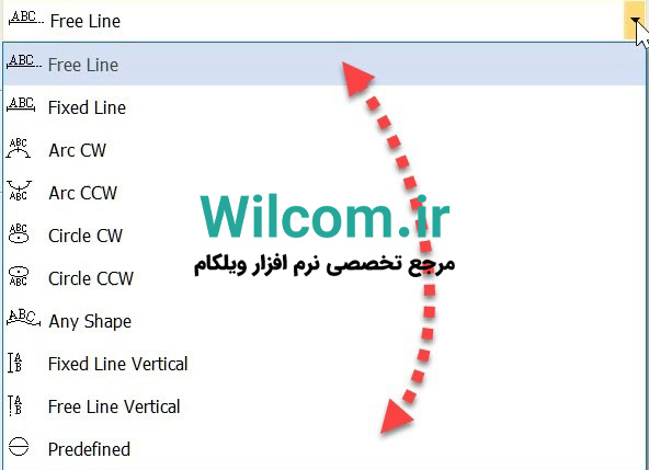 روش ویرایش شکل و رنگ حروف در گلدوزی کامپیوتری با ویلکام