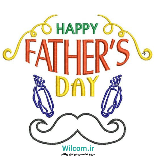 آموزش و لذت طراحی گلدوزی برای روز پدر با Wilcom
