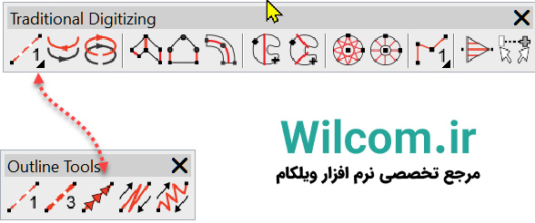 پرکردن ستون با موتیف در ویلکام